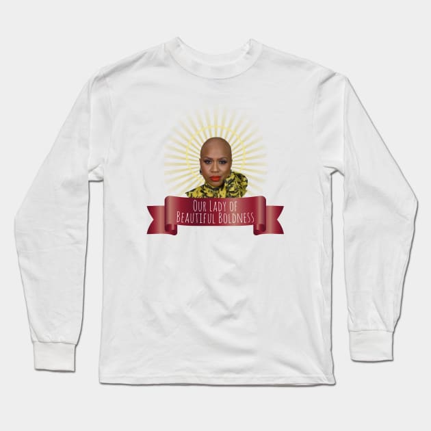 Our Lady of Beautiful Boldness, Congresswoman Ayanna Pressley Long Sleeve T-Shirt by Xanaduriffic